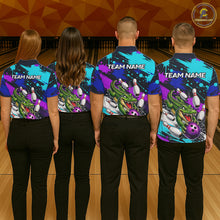 Load image into Gallery viewer, Custom Angry Alligator Bowling Jersey For Men, Bowling Uniform Bowling Team Shirts NHT1172