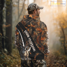 Load image into Gallery viewer, Whitetail Deer Hunting Orange Camo Hoodie, Sweatshirt Hunting Shirt For Men NHT347