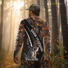 Load image into Gallery viewer, Whitetail Deer Hunting Orange Camo Hoodie, Sweatshirt Hunting Shirt For Men NHT347