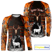 Load image into Gallery viewer, Blaze Orange Camo Hoodie Hunting Shirt, Deer Sweatshirt Shirt for Men, Deer Hunting Season NHT356