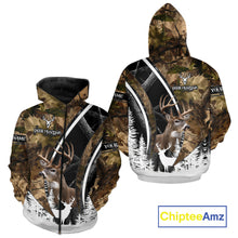Load image into Gallery viewer, Forest Camo Deer Hunting 3D Shirt – Custom Name Personalized Gift NHT299