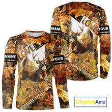 Load image into Gallery viewer, Whitetail Deer Hunting Shirt Personalized 3D All Over Print Autumn Camo Hunting Clothes NHT155