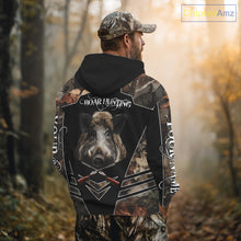 Load image into Gallery viewer, Personalized Wild Hog Hunting Camo Full Printing Shirts, Gift For Hunters NHT163