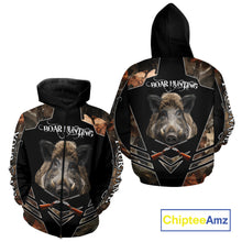 Load image into Gallery viewer, Personalized Wild Hog Hunting Camo Full Printing Shirts, Gift For Hunters NHT163