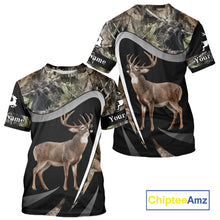 Load image into Gallery viewer, Grim Reaper Deer Hunting Shirt – Black Forest Camo 3D All Over Print for Whitetail Hunters NHT175