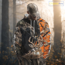 Load image into Gallery viewer, Deer Hunting Grim Reaper Camo Orange 3D All Over Printed Shirt, Personalized Hunting Shirt NHT269
