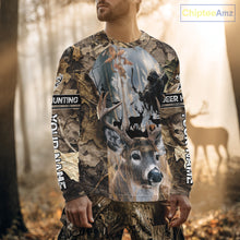 Load image into Gallery viewer, Deer Hunting Grim Reaper Camo Forest 3D All Over Printed Shirt, Personalized Hunting Shirt NHT273