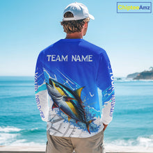 Load image into Gallery viewer, Tuna Fishing Custom Fishing Shirts Long Sleeve For Men, Tuna Saltwater Fishing Shirt NHT645