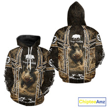 Load image into Gallery viewer, Wild Hog Hunting Full 3D Camo Printed Custom Name Boar Hunting Clothes, Hunting Gifts NBT192