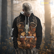 Load image into Gallery viewer, Deer Hunting Orange Camouflage Custom Name 3D Shirts, Custom Deer Hunting Clothes NBT194