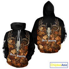 Load image into Gallery viewer, Deer Hunting Orange Camouflage Custom Name 3D Shirts, Custom Deer Hunting Clothes NBT194