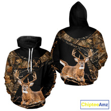 Load image into Gallery viewer, Whitetail Deer Hunting Fall Camo Shirts for Men, Best Gift Ideas for Hunter NBT200