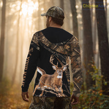 Load image into Gallery viewer, Whitetail Deer Hunting Fall Camo Shirts for Men, Best Gift Ideas for Hunter NBT200
