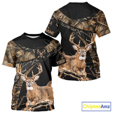 Load image into Gallery viewer, Whitetail Deer Hunting Fall Camo Shirts for Men, Best Gift Ideas for Hunter NBT200