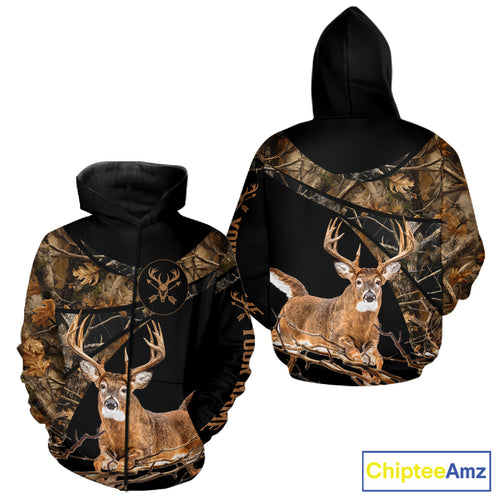 Whitetail Deer Hunting Fall Camo Shirts for Men, Best Gift Ideas for Hunter NBT200