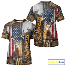 Load image into Gallery viewer, Orange Deer Hunting Camouflage Personalized Hunting Shirt, Hoodie Hunting Shirt For Men NBT308