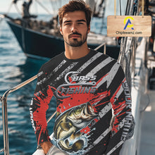 Load image into Gallery viewer, Custom Largemouth Bass Long Sleeve Tournament Fishing Shirts, Largemouth Fishing Jerseys NBT712
