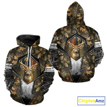 Load image into Gallery viewer, Deer Hunting Camouflage TX Flag Custom Name All Over Print Shirts, Personalized Hunting Clothes NBT110