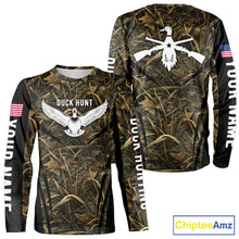 Load image into Gallery viewer, Best Duck Hunting Camouflage with US Flag Detail 3D Printed Shirts, Duck Hunting Gifts NBT205