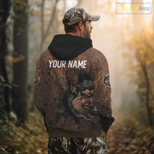 Load image into Gallery viewer, Brown Camo Boar Hunting 3D All Over Printed Shirts, Custom Boar Hunting Outfit, Hunting Gifts NBT212