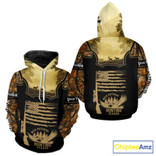 Load image into Gallery viewer, Custom Deer Hunting Season Camo Shirt for Men, Hunting Apparel for Deer Hunters, Hunting Gifts NBT116