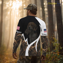 Load image into Gallery viewer, Personalized Rabbit Hunting Beagle Dog American Flag Details Camo 3D Shirts, Rabbit Hunting Gifts NBT216