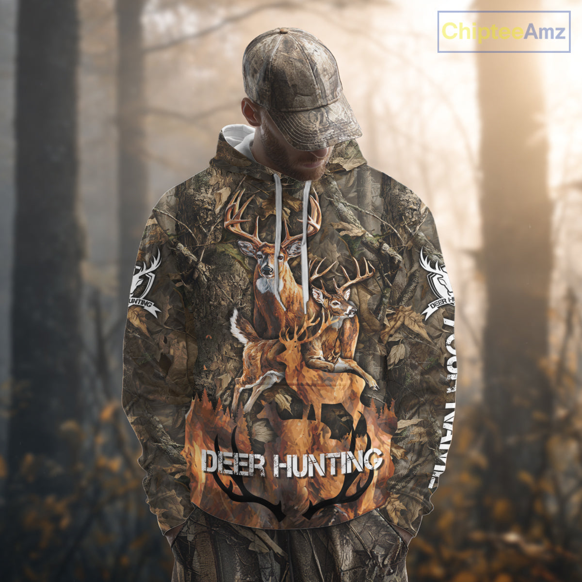 Deer Hunting Custom Name 3D All Over Printed Shirts, Deer Hunting Hoodie, Hunting Season NBT317