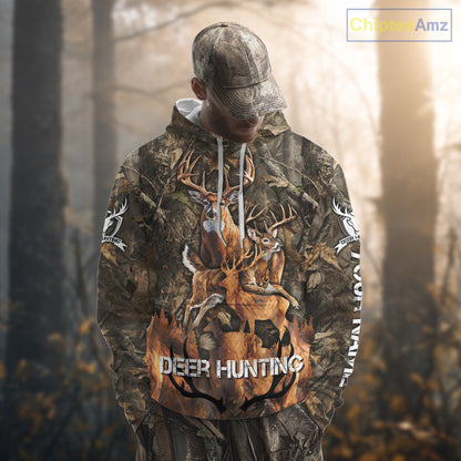 Deer Hunting Custom Name 3D All Over Printed Shirts, Deer Hunting Hoodie, Hunting Season NBT317