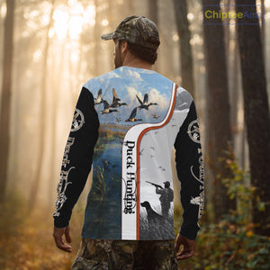 Personalized Duck Hunting Custom Name All Over Print Shirts, Duck Hunting Gifts NBT121