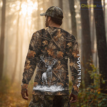 Load image into Gallery viewer, Deer Hunting Full Forest Camo 3D Printing Custom Name Shirts, Deer Hunting Clothes NBT126