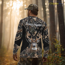 Load image into Gallery viewer, Personalized Deer Hunting 3D All Over Printed Hoodie Forest Camo, Hunting Gift NBT331