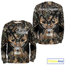 Load image into Gallery viewer, Personalized Deer Hunting 3D All Over Printed Hoodie Forest Camo, Hunting Gift NBT331