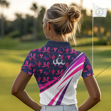 Load image into Gallery viewer, Womens Funny Cowgirl Golf Polo Shirts Golf Outfits, Personalized Golf Gifts NBT484
