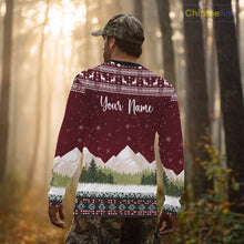 Load image into Gallery viewer, Funny Ugly Pattern Santa Deer Hunting Customized Name All Over Print Shirts, Christmas Shirt Ideas for Hunter NBT283