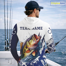 Load image into Gallery viewer, Bass Fishing 3D Texas Flag Western Shirts Customize Bass Fishing Hooded Jerseys, Sun Protection Shirts NBT738