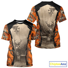 Load image into Gallery viewer, Orange Camouflage Deer Hunting Shirts, Hunting Clothes for Men, Deer Hunting Gifts NBT227