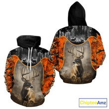 Load image into Gallery viewer, Custom 3D Deer Hunting Orange Camouflage Shirts for Men, Best Hunting Gifts for Hunters NBT231
