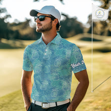 Load image into Gallery viewer, Funny Pineapple Tropical Palm Tree Mens Golf Polo Shirts Custom Golf Shirts For Men NBT511