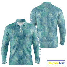 Load image into Gallery viewer, Funny Pineapple Tropical Palm Tree Mens Golf Polo Shirts Custom Golf Shirts For Men NBT511