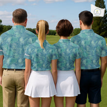 Load image into Gallery viewer, Funny Pineapple Tropical Palm Tree Mens Golf Polo Shirts Custom Golf Shirts For Men NBT511