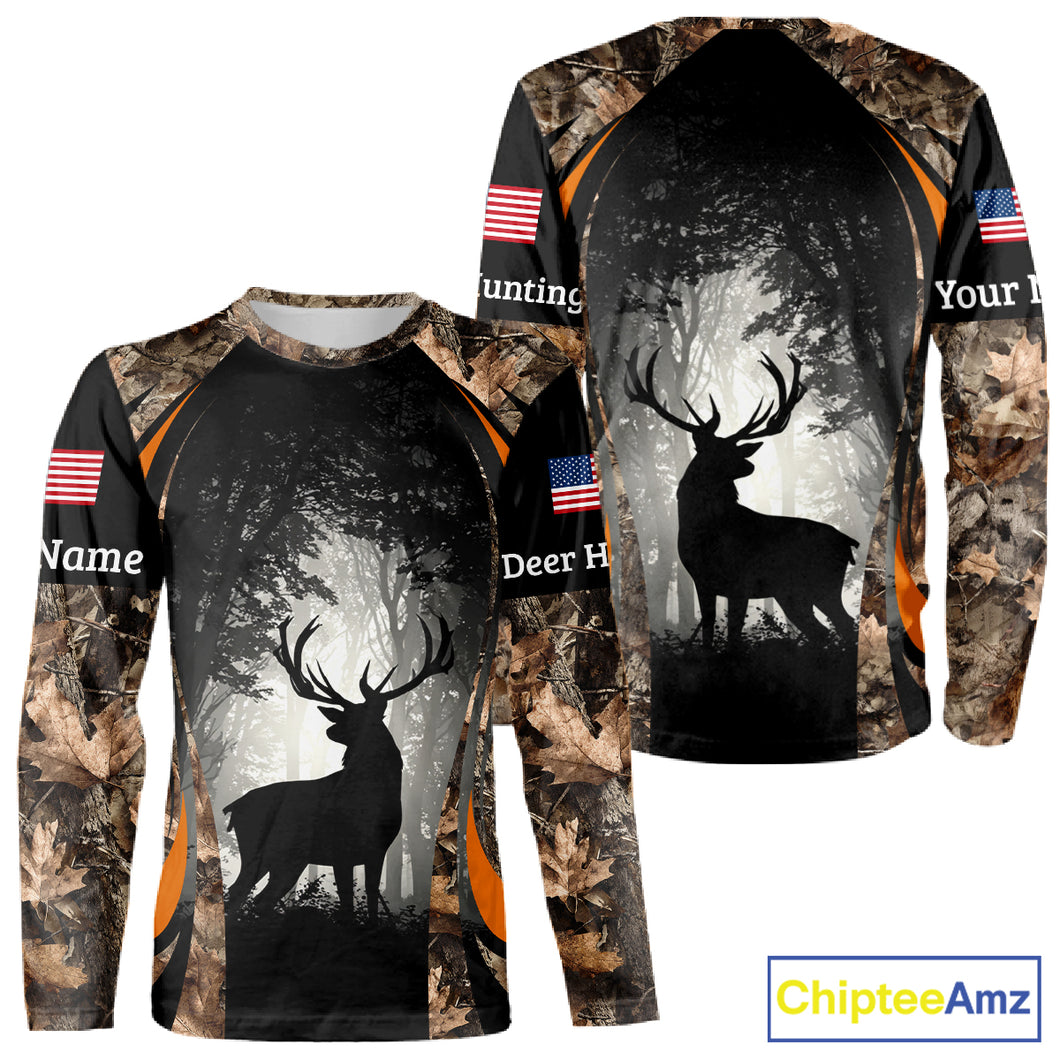 Deer Hunting Fall Forest Camo 3D All Over Printed Shirts, Deer Hunting Season NBT233