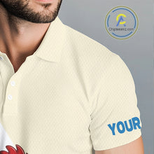 Load image into Gallery viewer, Funny Rooster Hawaiian Mens Golf Polo Shirt, Argyle Golf Shirt For Men, Golf Lover Gift Shirt NBT754