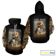 Load image into Gallery viewer, Rabbit Hunting Camouflage 3D Printing Custom Name Shirt, Rabbit Hunting Season NBT147