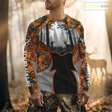 Load image into Gallery viewer, Whitetail Deer Hunting Orange Camouflage Full All-Over 3D for Men, Deer Hunting Gifts NBT242