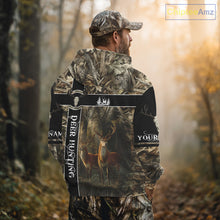 Load image into Gallery viewer, Best Camouflage Deer Hunting Shirt for Hunter, Deer Hunting Crew Shirt, Hunting Gifts NBT53