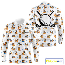 Load image into Gallery viewer, Mens Golf Polo Shirt Custom Funny German Shepherd Dog Team Mens Golf Top, Dog Lover Gift NBT541