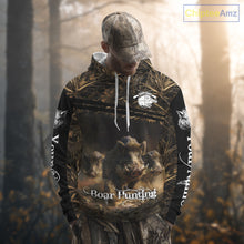 Load image into Gallery viewer, Wild Boar Hunting 3D Full Printing Personalized Camo Shirts for Boar Hunters, Boar Hunting Gifts NBT172