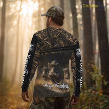 Load image into Gallery viewer, Wild Boar Hunting 3D Full Printing Personalized Camo Shirts for Boar Hunters, Boar Hunting Gifts NBT172