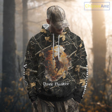 Load image into Gallery viewer, Personalized Whitetail Deer Hunting Camo 3D Print Custom Name Shirts, Hunting Gifts NBT85
