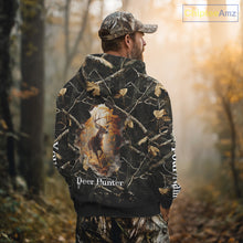 Load image into Gallery viewer, Personalized Whitetail Deer Hunting Camo 3D Print Custom Name Shirts, Hunting Gifts NBT85